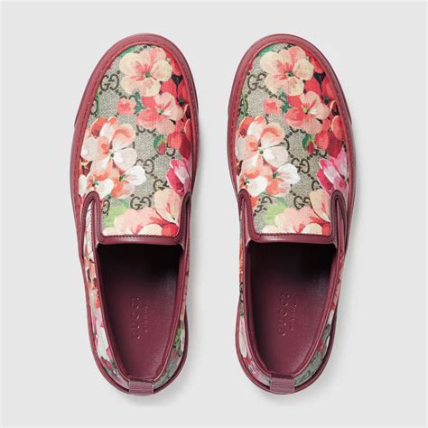 gucci bloom slip on sneakers|gucci slip on sneakers women.